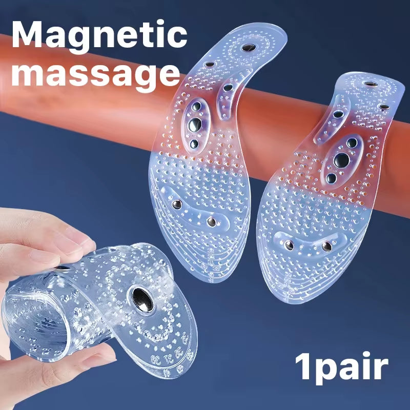 Magnetic Shoe Insoles for Both Foot Massage to Relieve Pain Magnetic Insoles for Shoes with Magnetic Acupressure Points