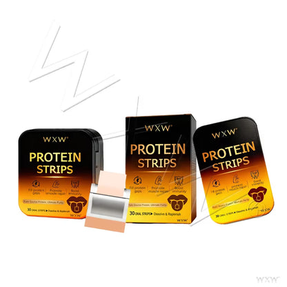 Whey Protein Oral Dissolvable Strip Rapid Absorption Muscle Repair Post-Workout Support Convenient Protein Supplement