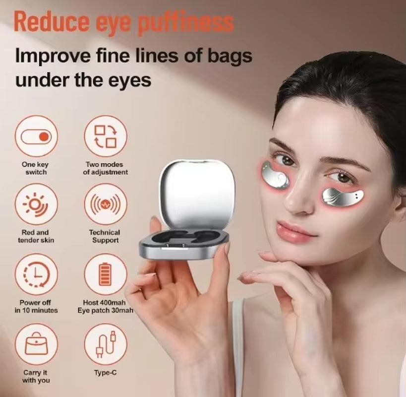 Hand Held Eye Bag Removal Wrinkle Remover under Eye Care Facial Skin Tightening & Rejuvenation Dark Circles Face Lift Massage