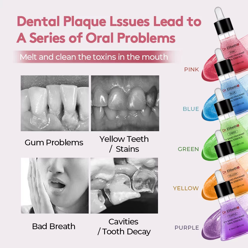 Private Label Oral Cleaning Improve Bad Breath Stain Remover Repair Oral Damage Teeth Whitening Serum Essence for Oral Care